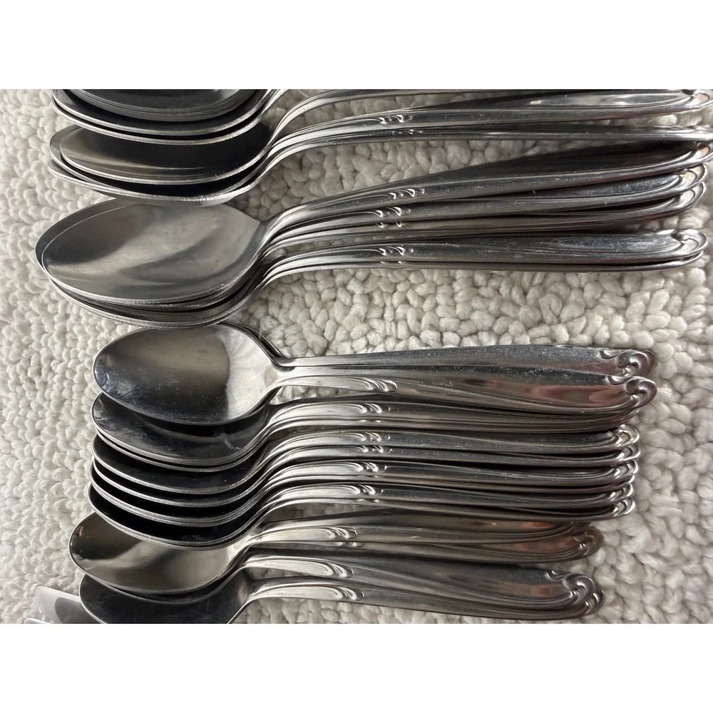 Simeon L. & George H. Rogers Co‎ Stainless Flatware Enchantment Set 77pc